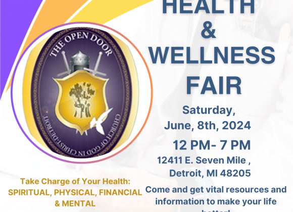 The Open Door Health and Wellness Fair- Saturday, June 8th