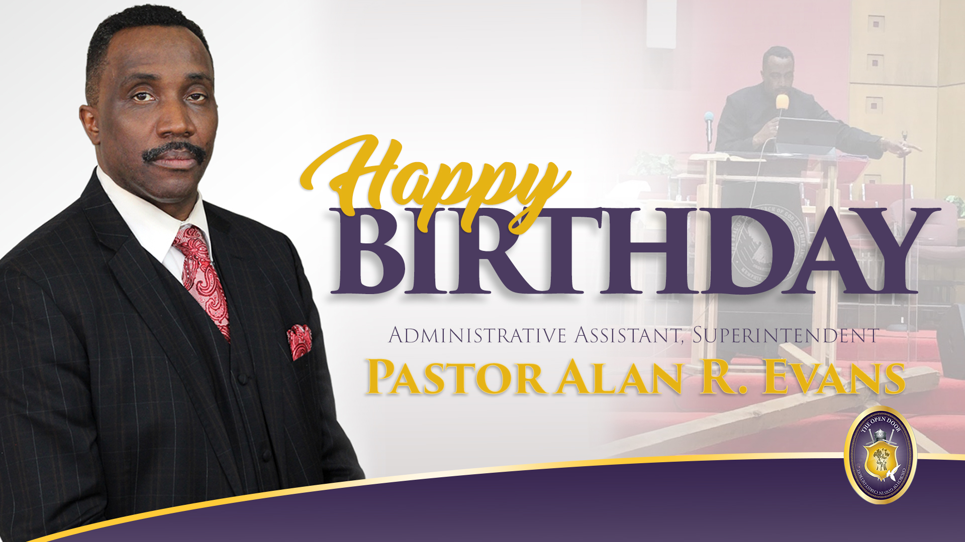 Happy Birthday to our Pastor and Founder